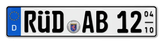 Saisonkennzeichen RÜD für RÜDesheim online bestellen