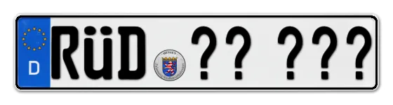 Wunschkennzeichen RÜdesheim reservieren