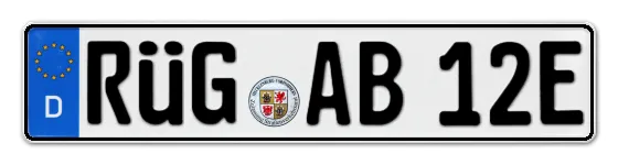 E-Kennzeichen RÜGen als Wunschkennzeichen online reservieren