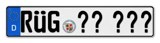 Wunschkennzeichen RÜgen reservieren