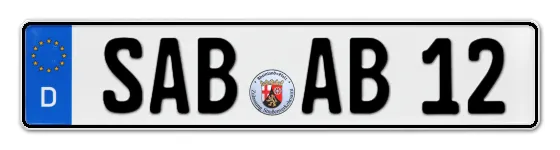 Autokennzeichen SAarBurg