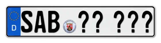 Wunschkennzeichen Saarburg reservieren