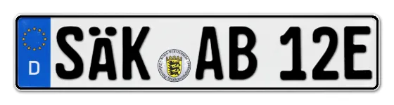 E-Kennzeichen SÄcKingen online bestellen