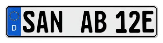 E-Kennzeichen StAdtsteiNach online bestellen