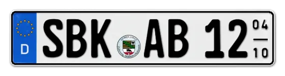 Saisonkennzeichen SBK für SchöneBecK online bestellen