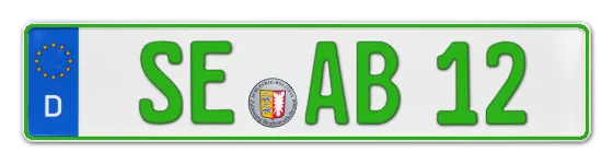 Grüne Kennzeichen SE online bestellen