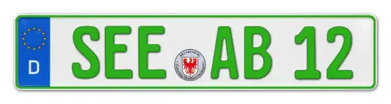 Grüne Kennzeichen SEE online bestellen