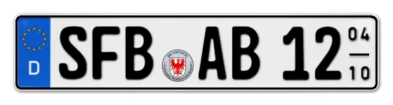 Saisonkennzeichen SFB für SenFtenBerg online bestellen