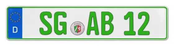 Grüne Kennzeichen SG online bestellen
