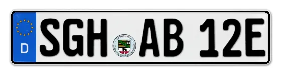 E-Kennzeichen SanGerHausen online bestellen