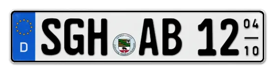 Saisonkennzeichen SGH für SanGerHausen online bestellen