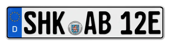E-Kennzeichen Saale-Holzland-Kreis online bestellen