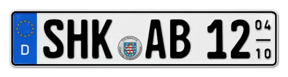 Saisonkennzeichen SHK für Saale-Holzland-Kreis online bestellen