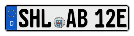 E-Kennzeichen SuHL online bestellen