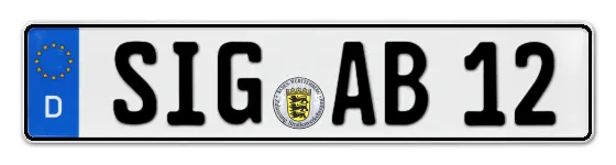 Autokennzeichen SIGmaringen