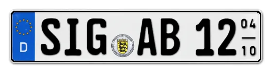 Saisonkennzeichen SIG für SIGmaringen online bestellen