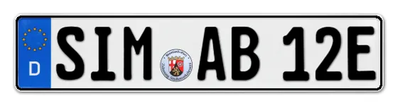 E-Kennzeichen SIMmern online bestellen