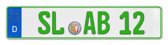 Grüne Kennzeichen SL online bestellen
