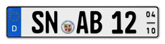 Saisonkennzeichen SN für SchweriN online bestellen