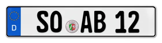 Autokennzeichen SOest