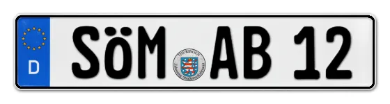Autokennzeichen SÖMmerda