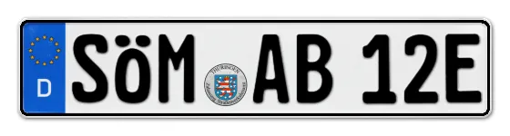 E-Kennzeichen SÖMmerda online bestellen