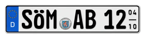 Saisonkennzeichen SÖM für SÖMmerda online bestellen