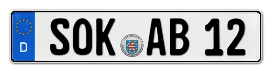 Autokennzeichen Saale-Orla-Kreis