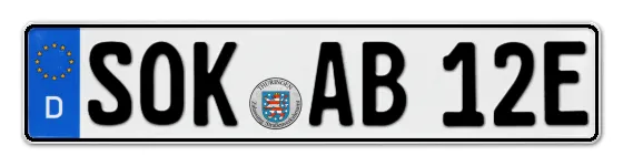 E-Kennzeichen Saale-Orla-Kreis online bestellen