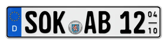 Saisonkennzeichen SOK für Saale-Orla-Kreis online bestellen