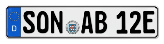 E-Kennzeichen SONneberg online bestellen