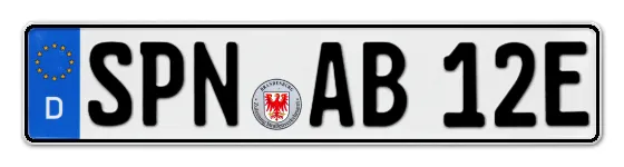 E-Kennzeichen SPree, Neiße online bestellen