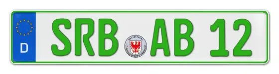 Grüne Kennzeichen SRB online bestellen