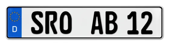 Autokennzeichen StadtROda