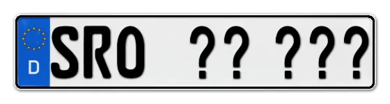 Wunschkennzeichen Stadtroda reservieren