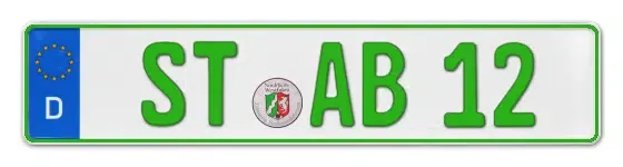 Grüne Kennzeichen ST online bestellen