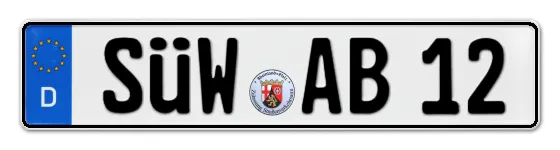 Autokennzeichen SÜdliche Weinstraße