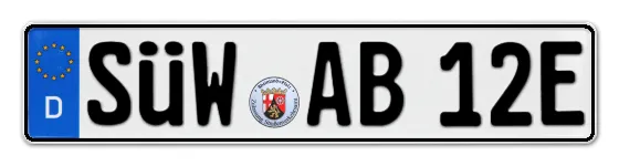 E-Kennzeichen SÜdliche Weinstraße online bestellen