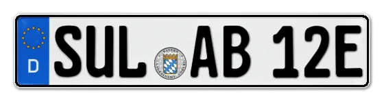 E-Kennzeichen SULzbach online bestellen