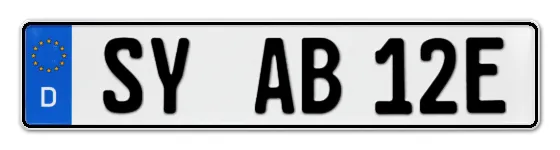 E-Kennzeichen SYke online bestellen