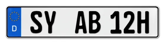 H-Kennzeichen SY online bestellen