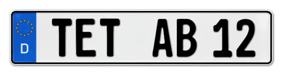 Autokennzeichen TETerow