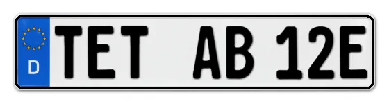 E-Kennzeichen TETerow online bestellen