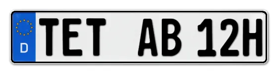 H-Kennzeichen TET online bestellen