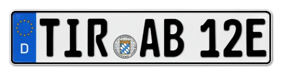E-Kennzeichen TIRschenreuth als Wunschkennzeichen online reservieren