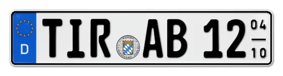 Saisonkennzeichen TIR für TIRschenreuth als Wunschkennzeichen online bestellen