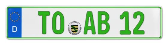 Grüne Kennzeichen TO online bestellen