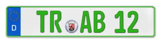 Grüne Kennzeichen TR online bestellen