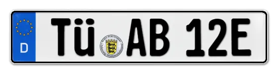 E-Kennzeichen TÜbingen als Wunschkennzeichen online reservieren