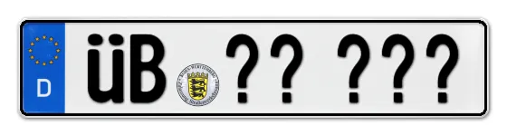 Wunschkennzeichen Überlingen reservieren